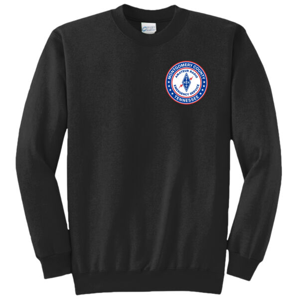 TNARES Printed Left Chest - Core Fleece Crewneck Sweatshirt Thumbnail