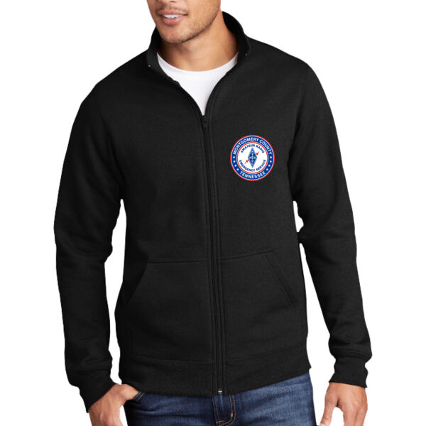 TNARES Printed Left Chest - Core Fleece Cadet Full Zip Sweatshirt Thumbnail