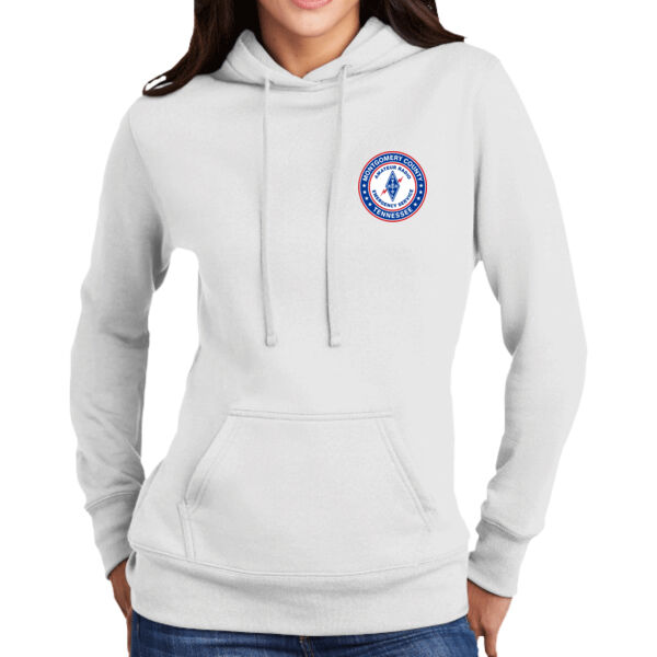 TNARES Printed Left Chest - Women's Core Fleece Pullover Hooded Sweatshirt Thumbnail